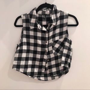 Gingham Crop Top